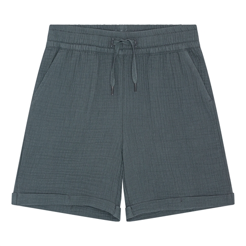 BIRKHOLM Muslin Shorts Skifer Grå