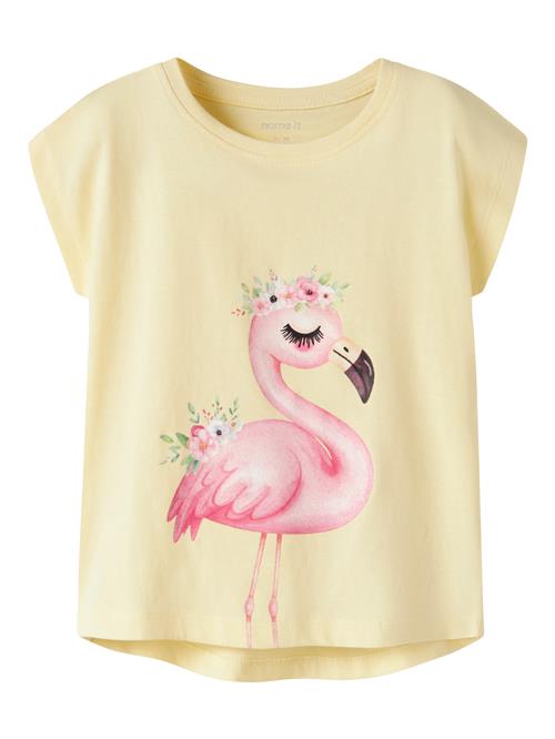 NAME IT T-shirt Votia Double Cream Flamingo