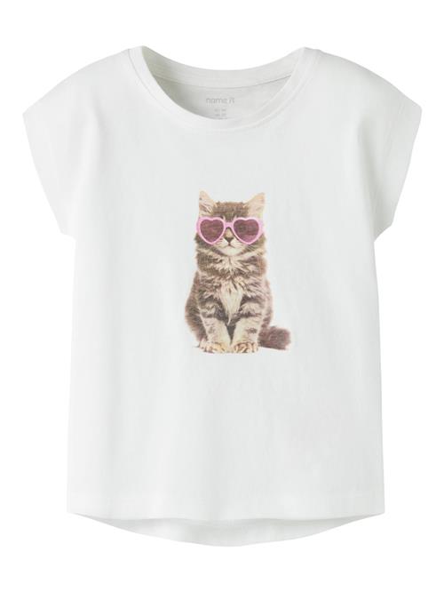 NAME IT T-shirt Votia Bright White Cat