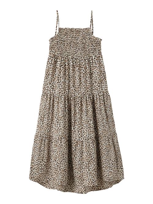 NAME IT Strop Kjole Vinaya Turtledove Leopard