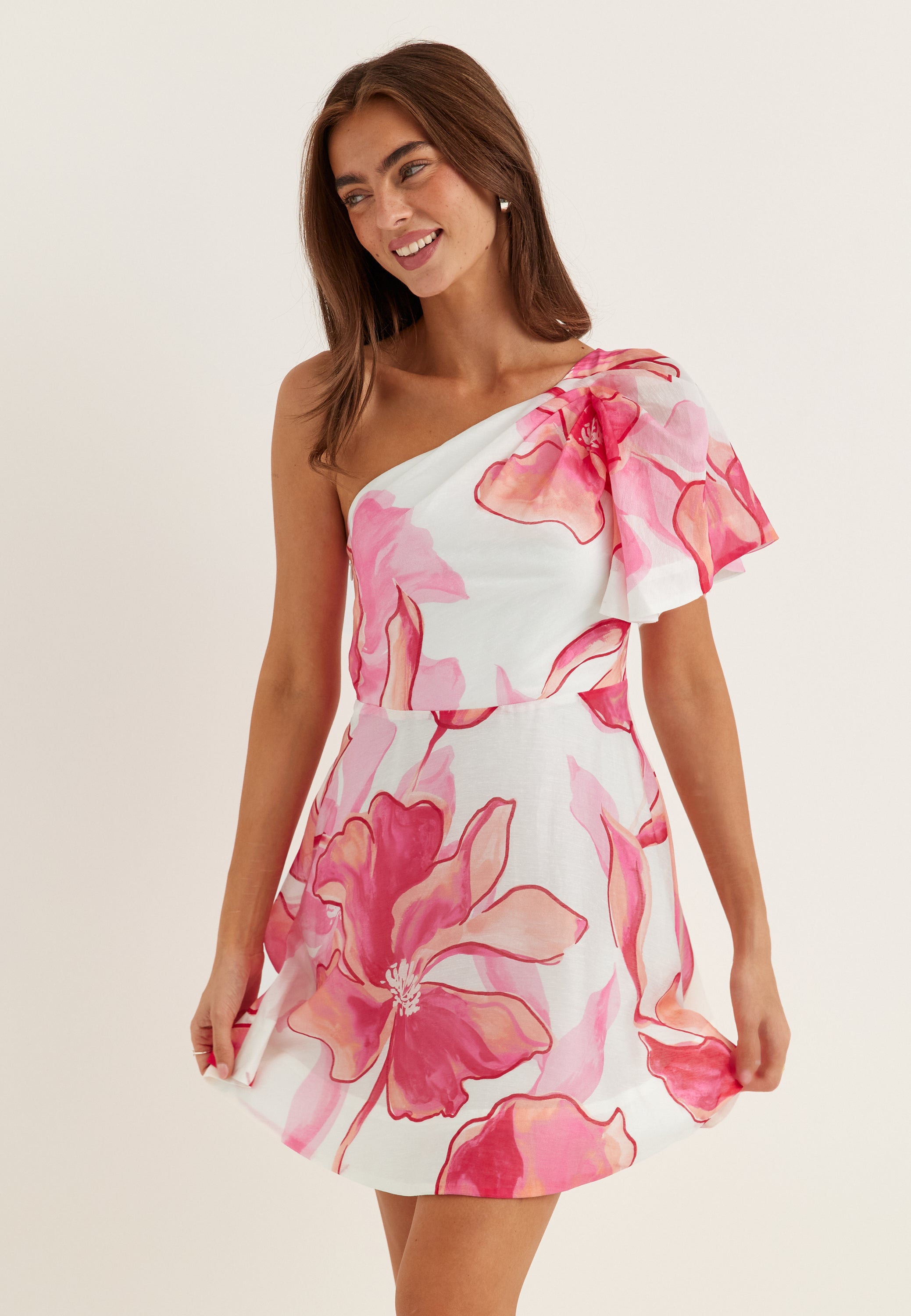 FOREVER NEW Josephina Flouncy Mini Dress