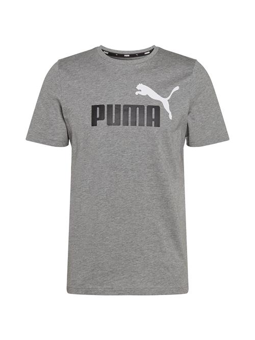 PUMA Funktionsskjorte 'ESS+'  grå-meleret / sort / hvid