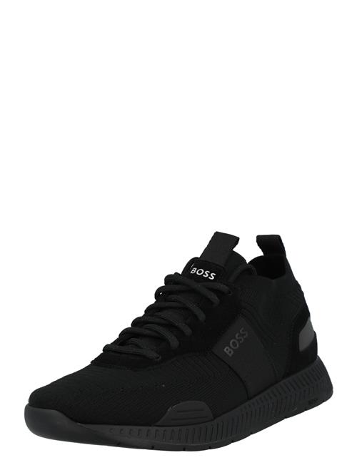 BOSS Sneaker low 'Titanium'  sort / hvid