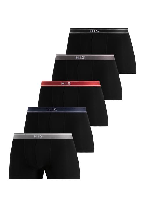 H.I.S Boksershorts  grå / rød / sort / hvid