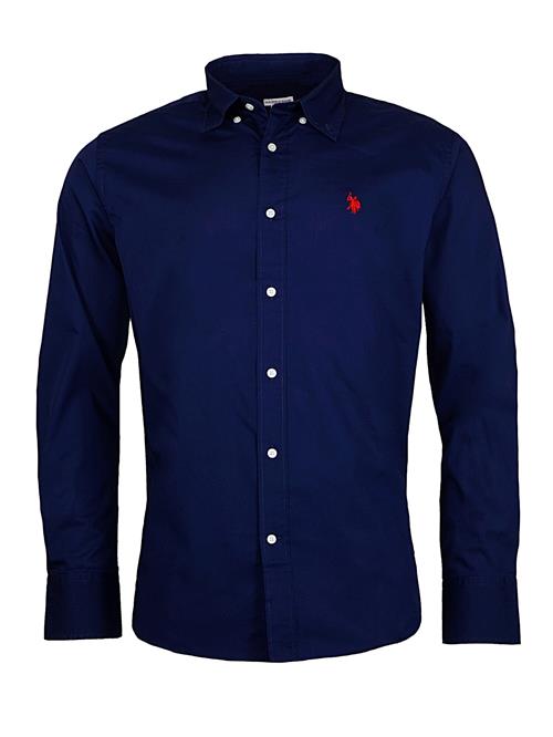 U.S. POLO ASSN. Skjorte  navy / rød