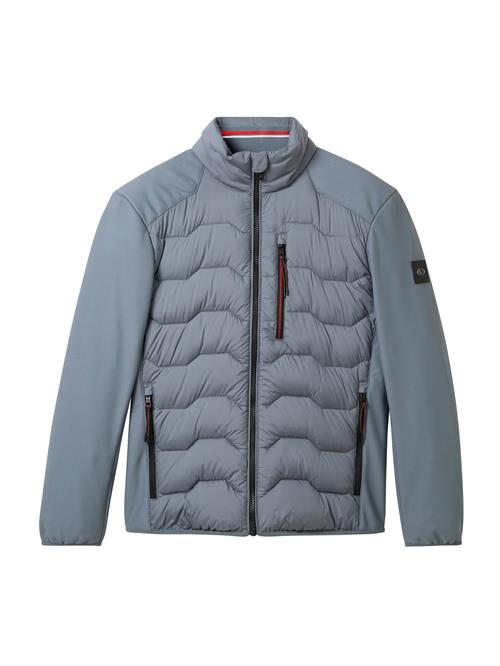 TOM TAILOR Overgangsjakke  røgblå / sort / hvid