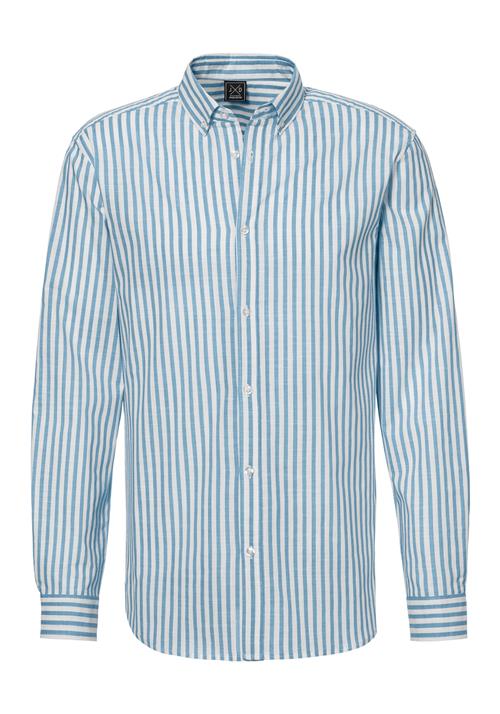 JOHN DEVIN Skjorte  lyseblå / hvid