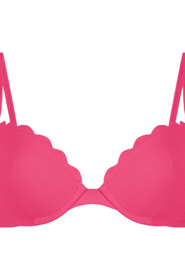 Hunkemöller Formstøbt bikinitop med bøjle Scallop Lyserød