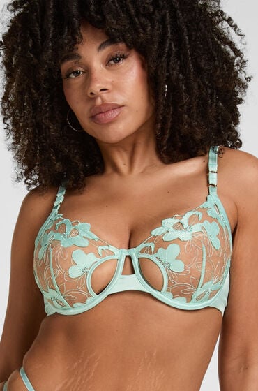 Hunkemöller Uforet Bøjle-BH Bearice Grøn