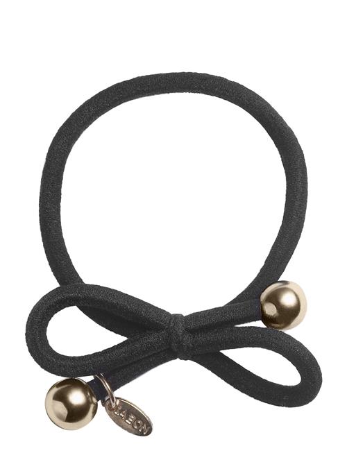 Ia Bon | Hair Tie With Gold Bead - Black | ONE SIZE