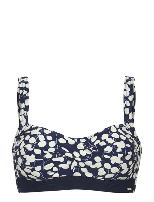 Abecita | English Garden Twisted Bikini Bra Navy/White | D/E x 85