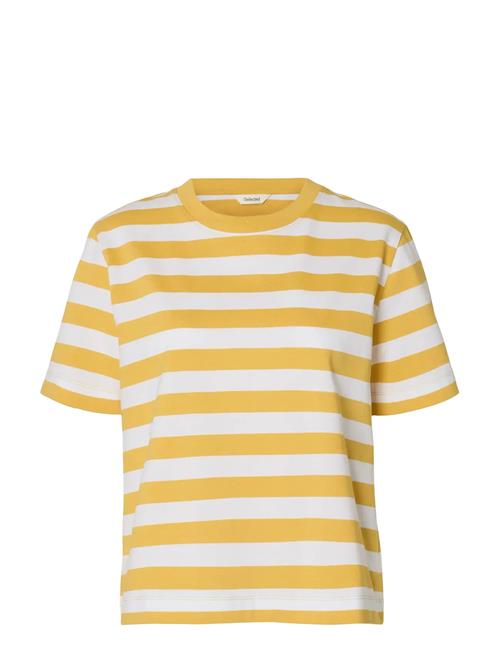 Selected | Slwessential Ss Striped Boxy Tee Noos | XL