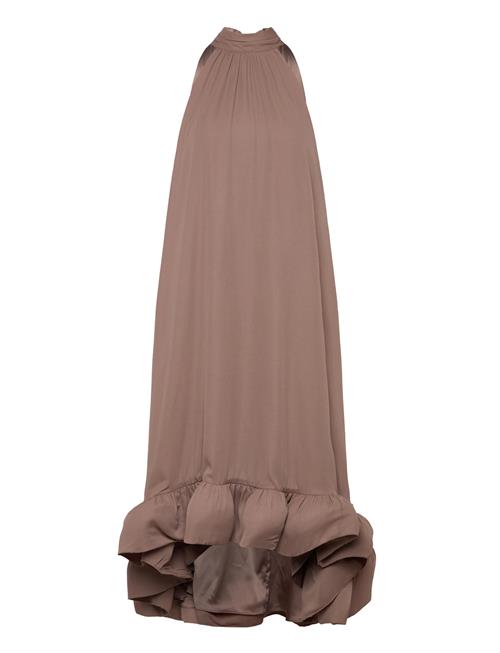 Malina | Sabrina Halterneck Ruffled Maxi Dress | M