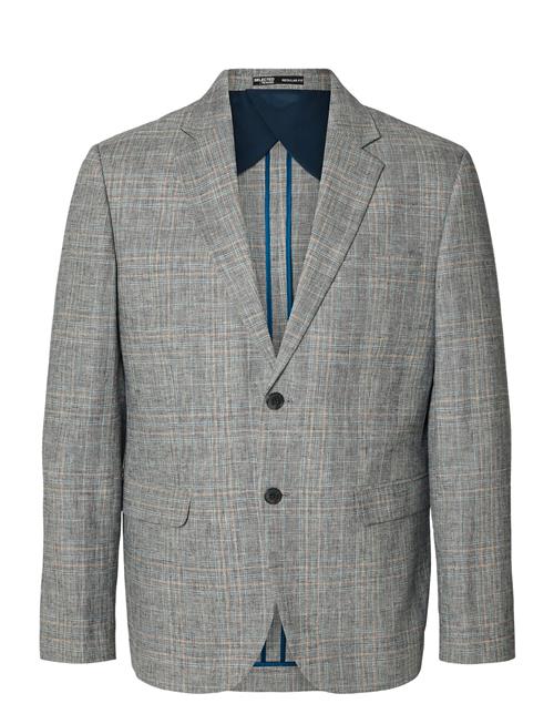 Selected | Slhreg-Kane Linen Check Blz | 50