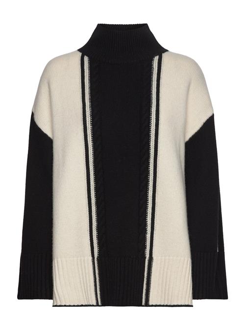 Malina | Kathleen Contrast Color Cable Knitted Sweater | S