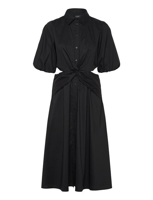 Lauren Ralph Lauren | Cotton-Blend Bubble-Sleeve Shirtdress | 42