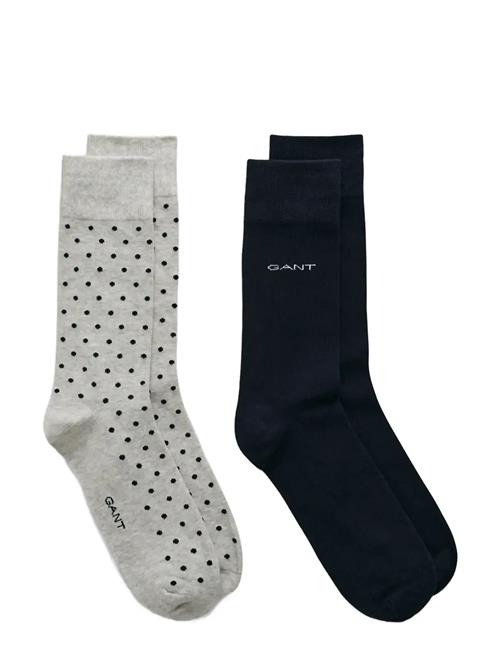 GANT | Dot And Solid Socks 2-Pack | 40-42