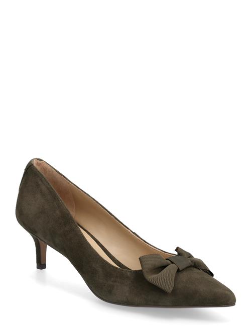 Lauren Ralph Lauren | Adrienne Bow-Trim Suede Pump | 39