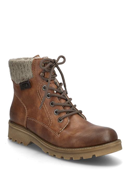 Rieker | Rieker Ladies Mid Height Boots 73220-24 Brown | 38