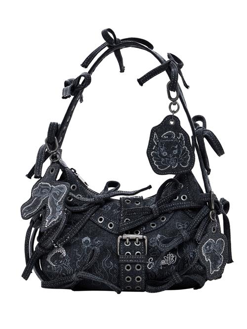 Desigual Skuldertaske 'María Escoté'  grå / mørkegrå