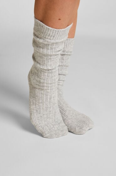 Hunkemöller Sokker med Cashmere Grå