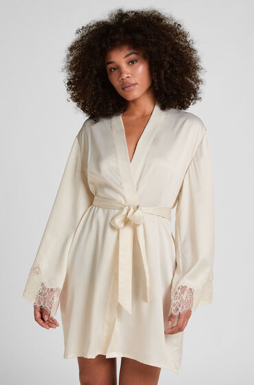 Hunkemöller Valerie satinkimono Hvid