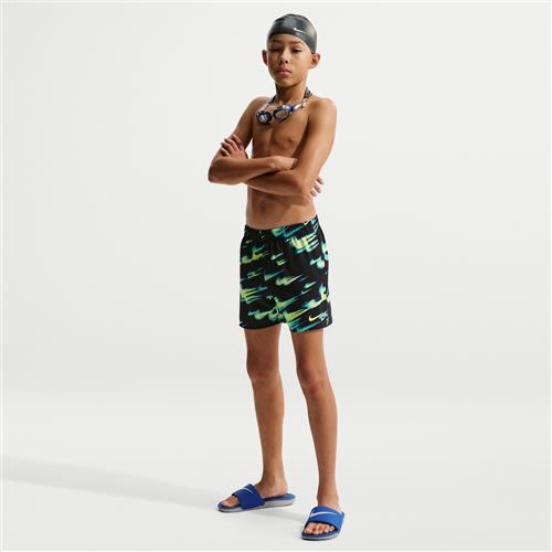 Nike Swim Breaker-volleyshorts (10 cm) med indershorts til større børn (drenge) - blå