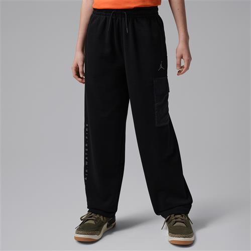 Jordan Hike Mike-bukser i french terry til større børn - sort