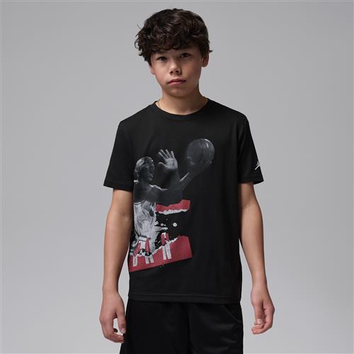 Jordan History Lesson-T-shirt til større børn - sort