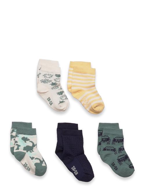 Minymo | Socks W. Pattern (5-Pack) | 31/34