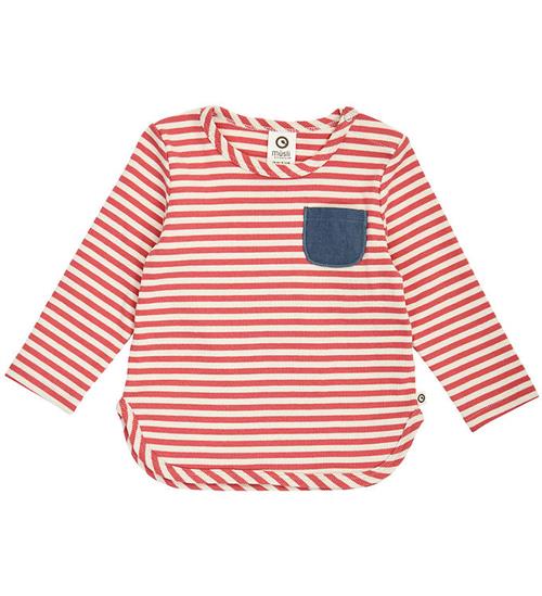 Müsli Bluse - Rib - Mineral Red/Tofu