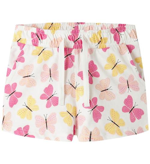 Name It Shorts - Noos - NmfVigga - Bright White/Pink Butterfly