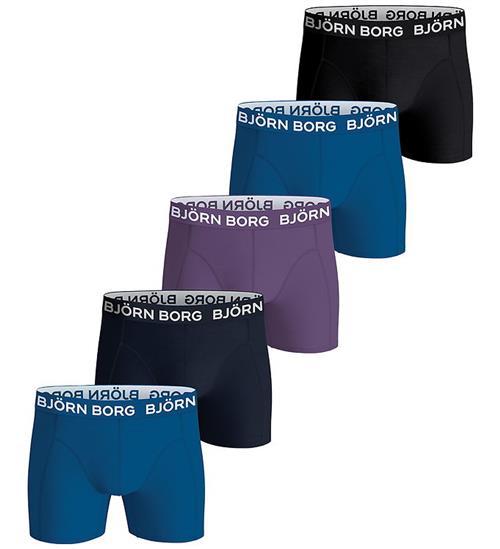 Björn Borg Boxershorts - 5-pak - Blå/Lilla/Sort
