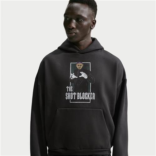 LeBron "Hurt Feelings" Therma-FIT-børstet basketballhættetrøje til mænd - sort