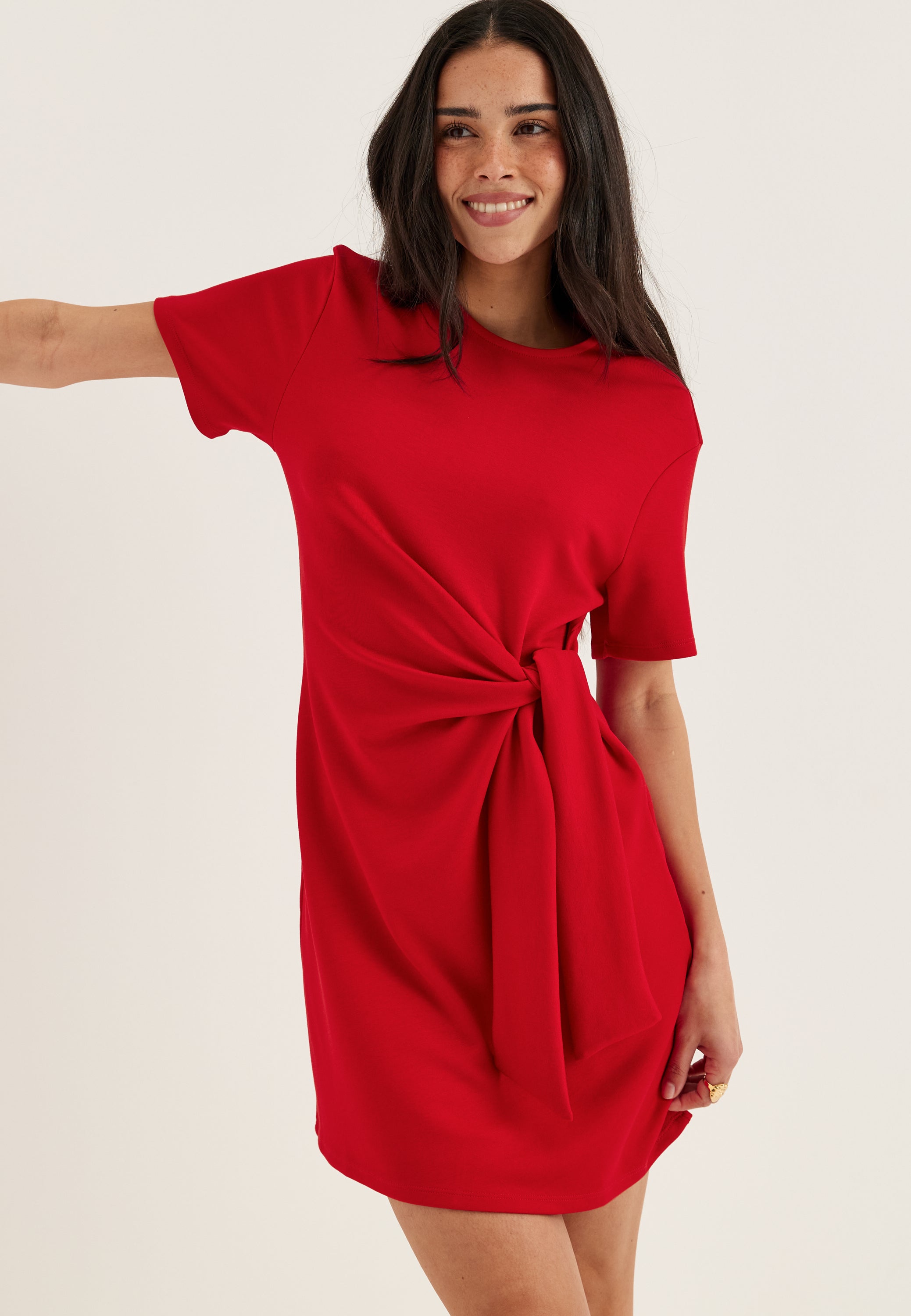 BUBBLEROOM Knot Tee Dress