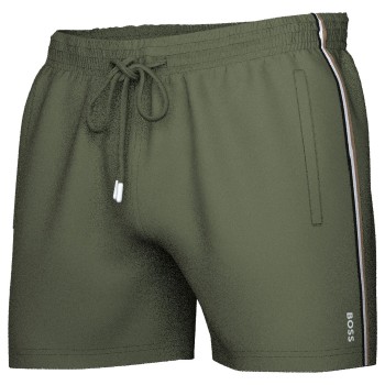 BOSS Badebukser Iconic Swimshorts Grøn polyester Medium Herre