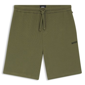 BOSS Waffle Nightwear Shorts Grøn/Khaki Medium Herre