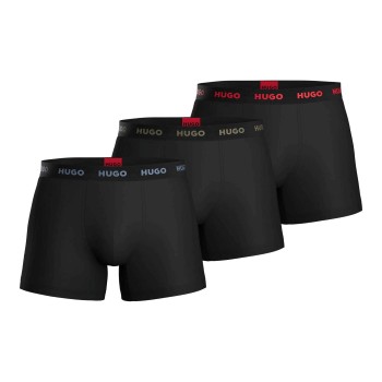 HUGO 3P Triplet Boxer Brief Sort bomuld Medium Herre