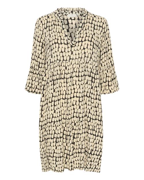 Kaffe Kjole 'Edita'  sand / sort / offwhite