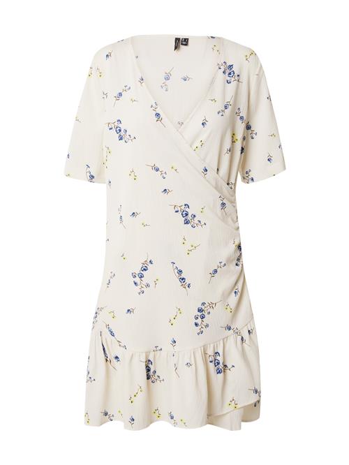 VERO MODA Kjole 'VMPAGE'  lyseblå / brun / gul / naturhvid