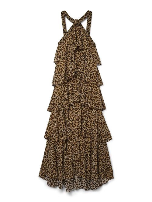 Se VERO MODA Festkjole 'FELICIA'  beige / brun / sort hos About You