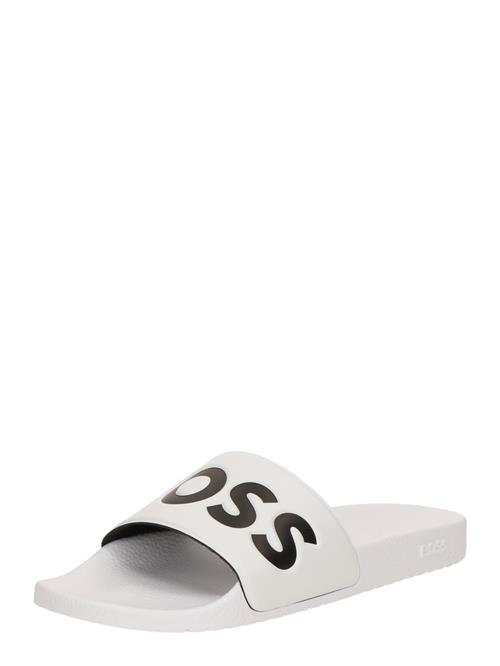 BOSS Pantoletter 'Aryeh'  sort / hvid