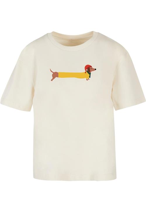 Merchcode Shirts 'Christmas Dog'  sand / brun / gylden gul / grøn