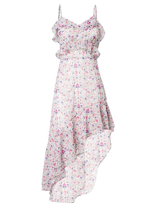 Influencer Sommerkjole  grøn / lilla / pink / hvid