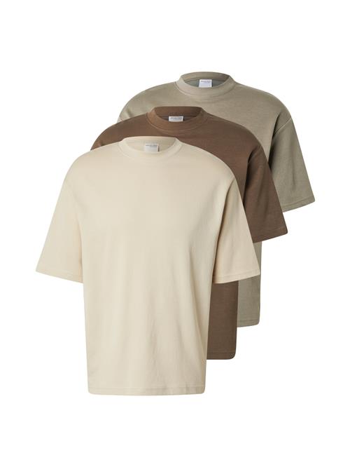 SELECTED Bluser & t-shirts 'SLHOSCAR'  creme / choko / taupe