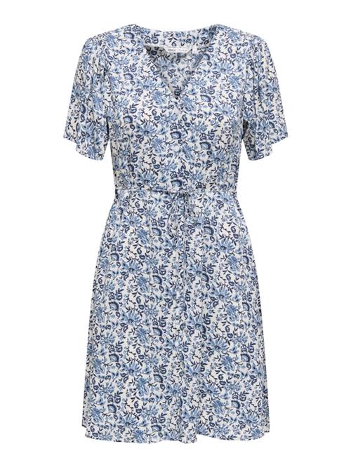 ONLY Sommerkjole 'ONLEVIDA'  marin / opal / uldhvid