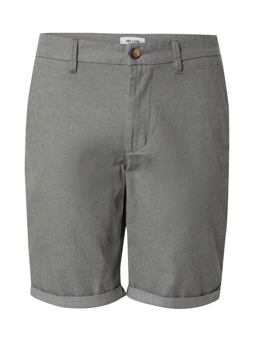 Only & Sons Lærredsbukser 'ONSPeter'  grå / hvid