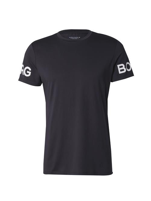 BJÖRN BORG Funktionsskjorte  sort / hvid