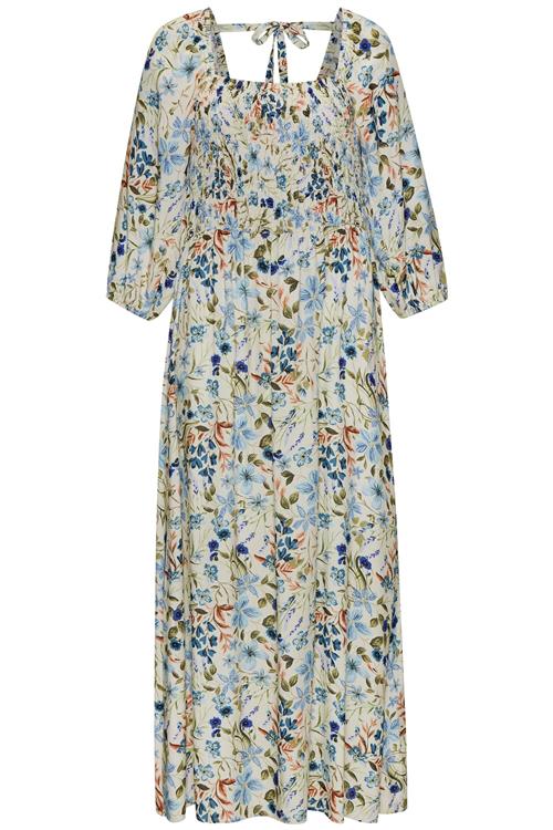 BUFFALO Sommerkjole  creme / navy / himmelblå / grøn