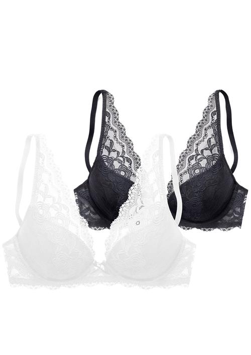 PETITE FLEUR BH  sort / hvid